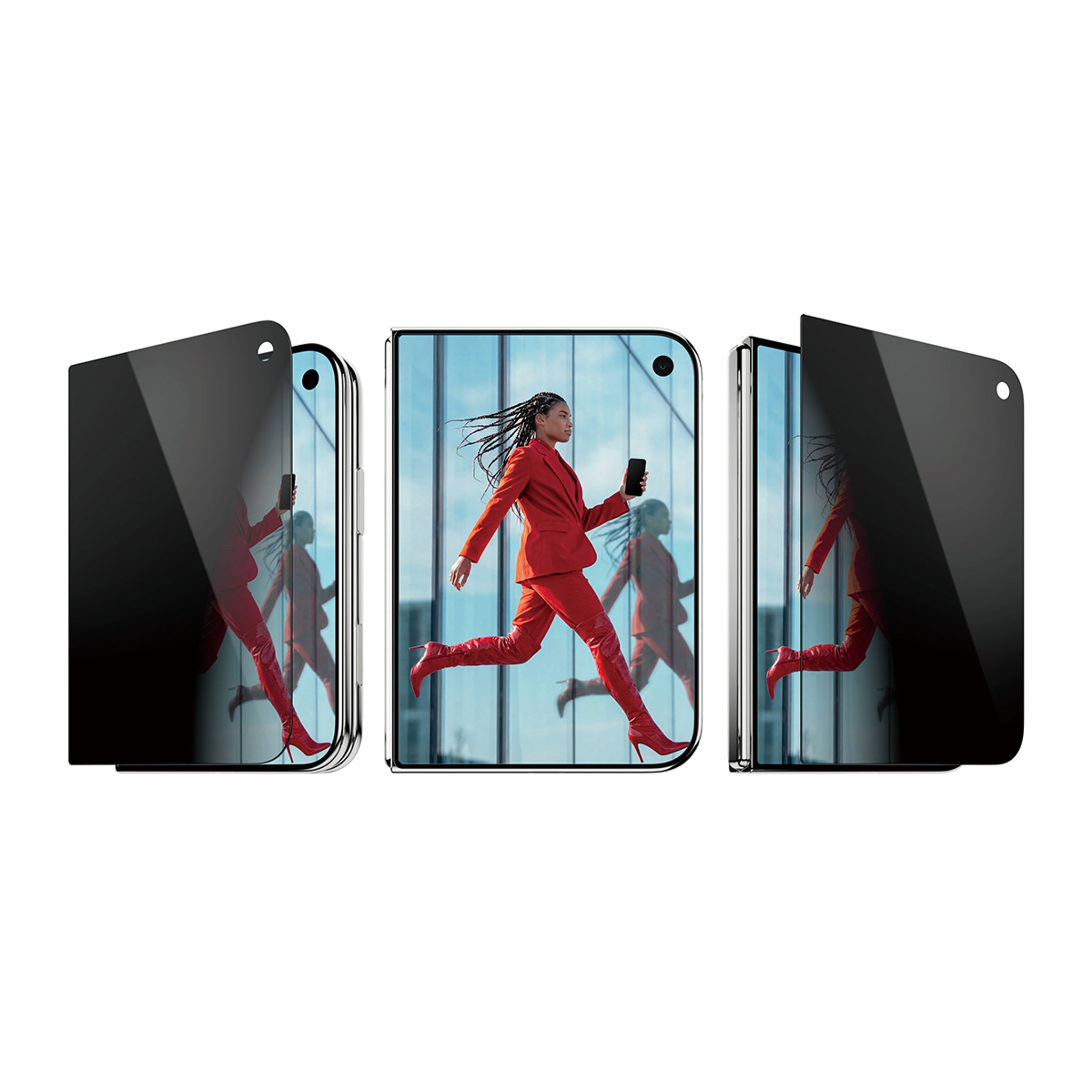 PanzerGlass® 2-Way Privacy Front Screen Protector iPhone Duo | FRAME FIT w. EasyAligner